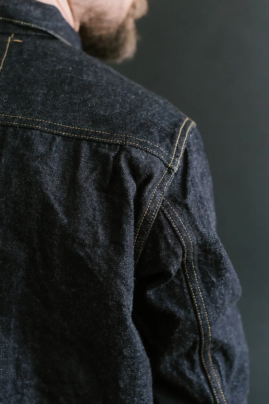 02516P - 15oz "Low Tension" Indigo x Beige Selvedge Denim - Type II