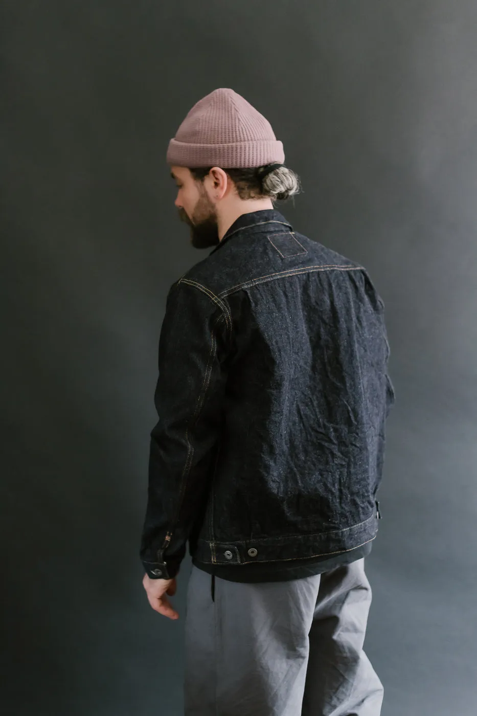 02516P - 15oz "Low Tension" Indigo x Beige Selvedge Denim - Type II
