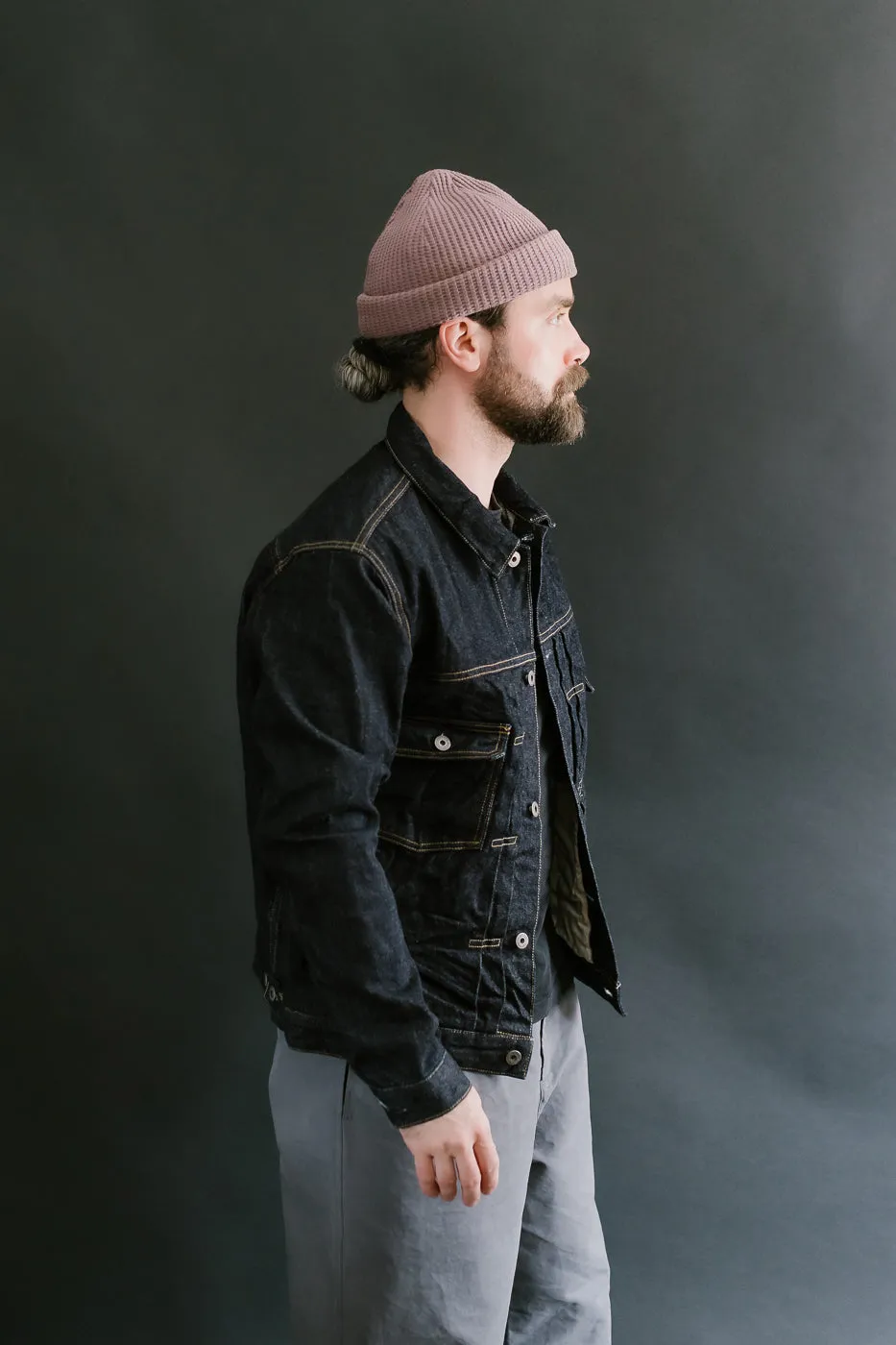 02516P - 15oz "Low Tension" Indigo x Beige Selvedge Denim - Type II