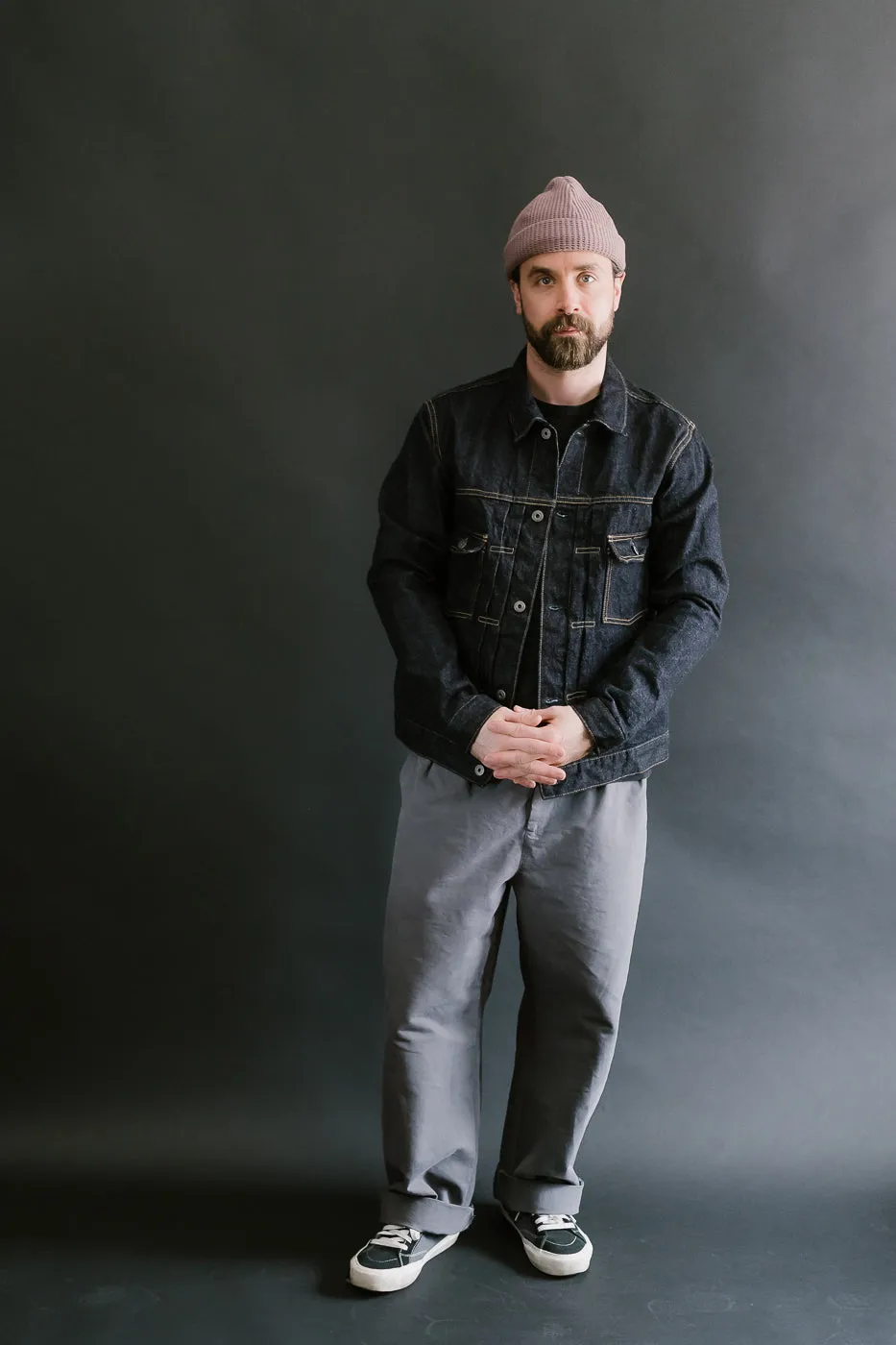 02516P - 15oz "Low Tension" Indigo x Beige Selvedge Denim - Type II