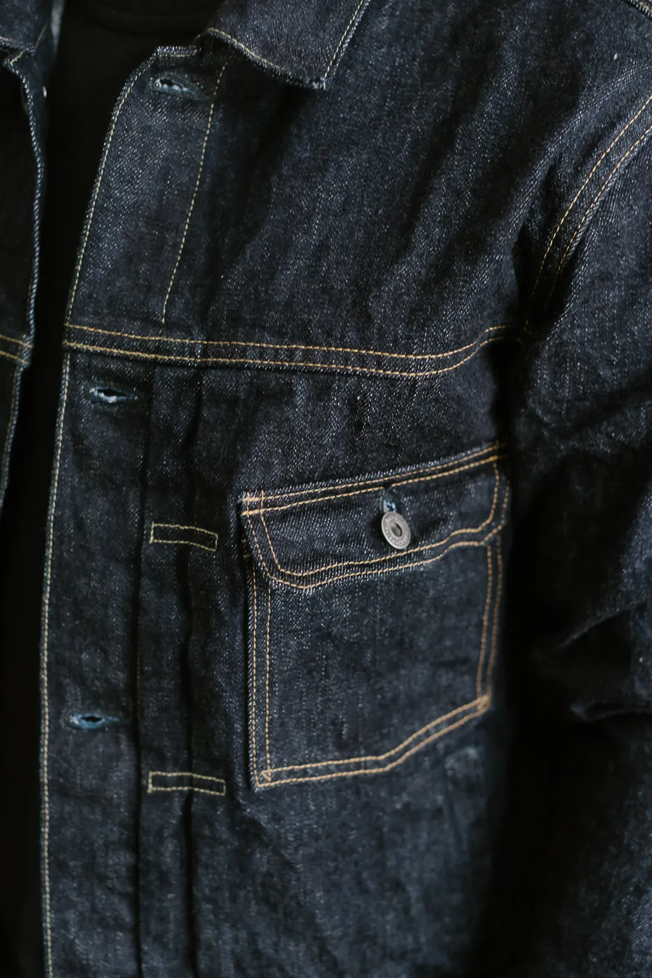 02516P - 15oz "Low Tension" Indigo x Beige Selvedge Denim - Type II