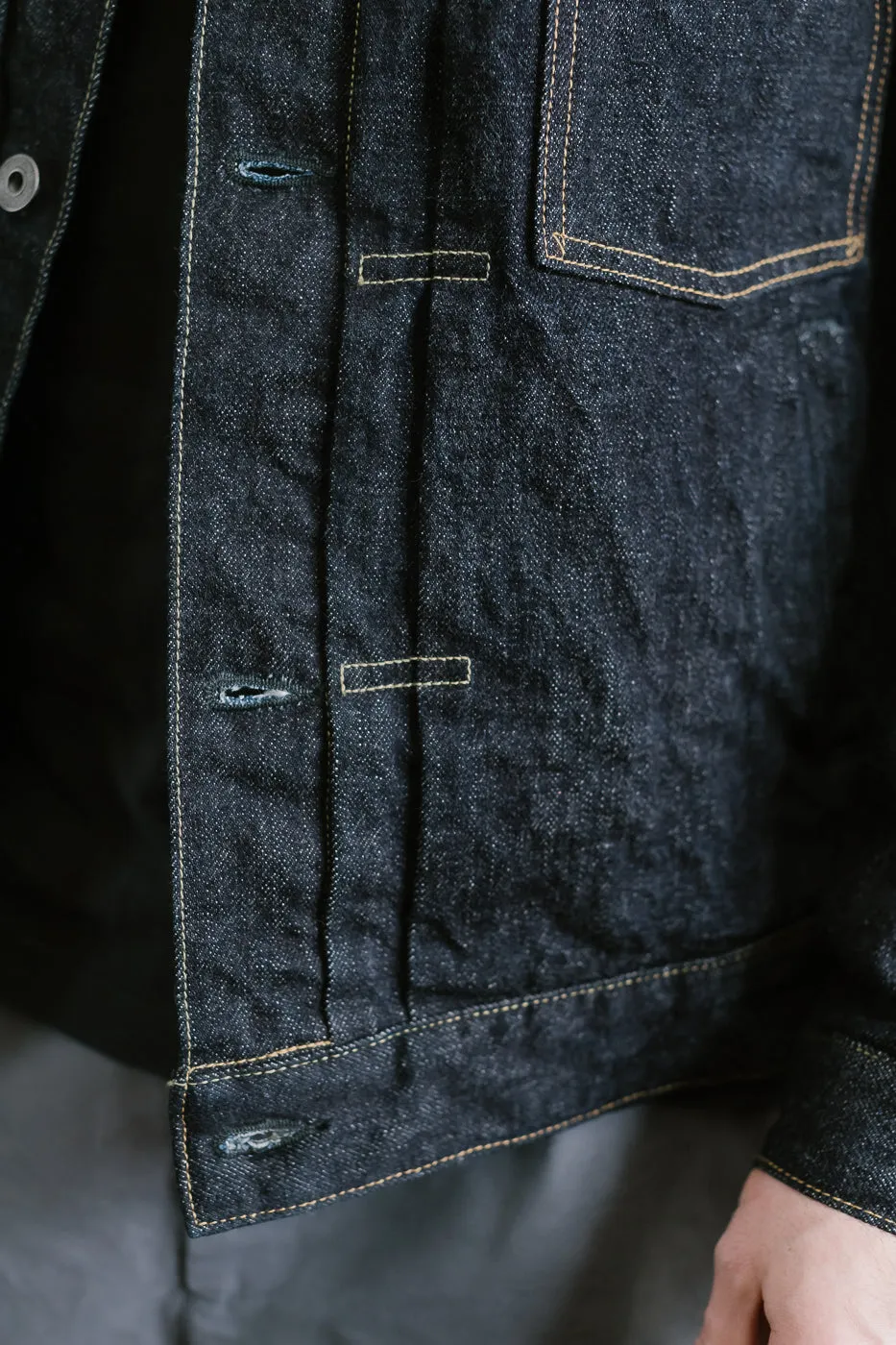 02516P - 15oz "Low Tension" Indigo x Beige Selvedge Denim - Type II