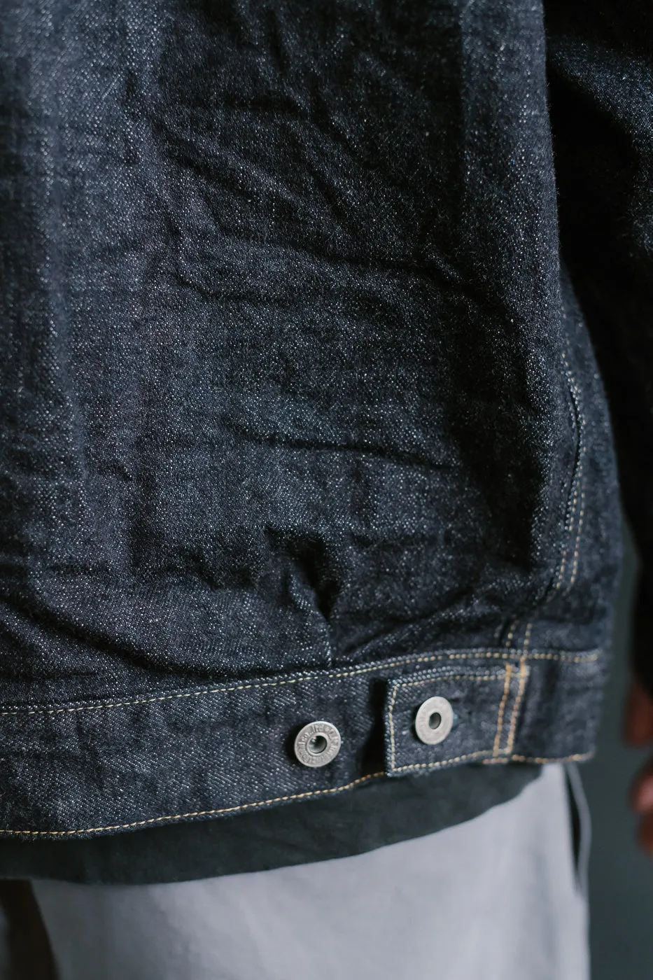 02516P - 15oz "Low Tension" Indigo x Beige Selvedge Denim - Type II