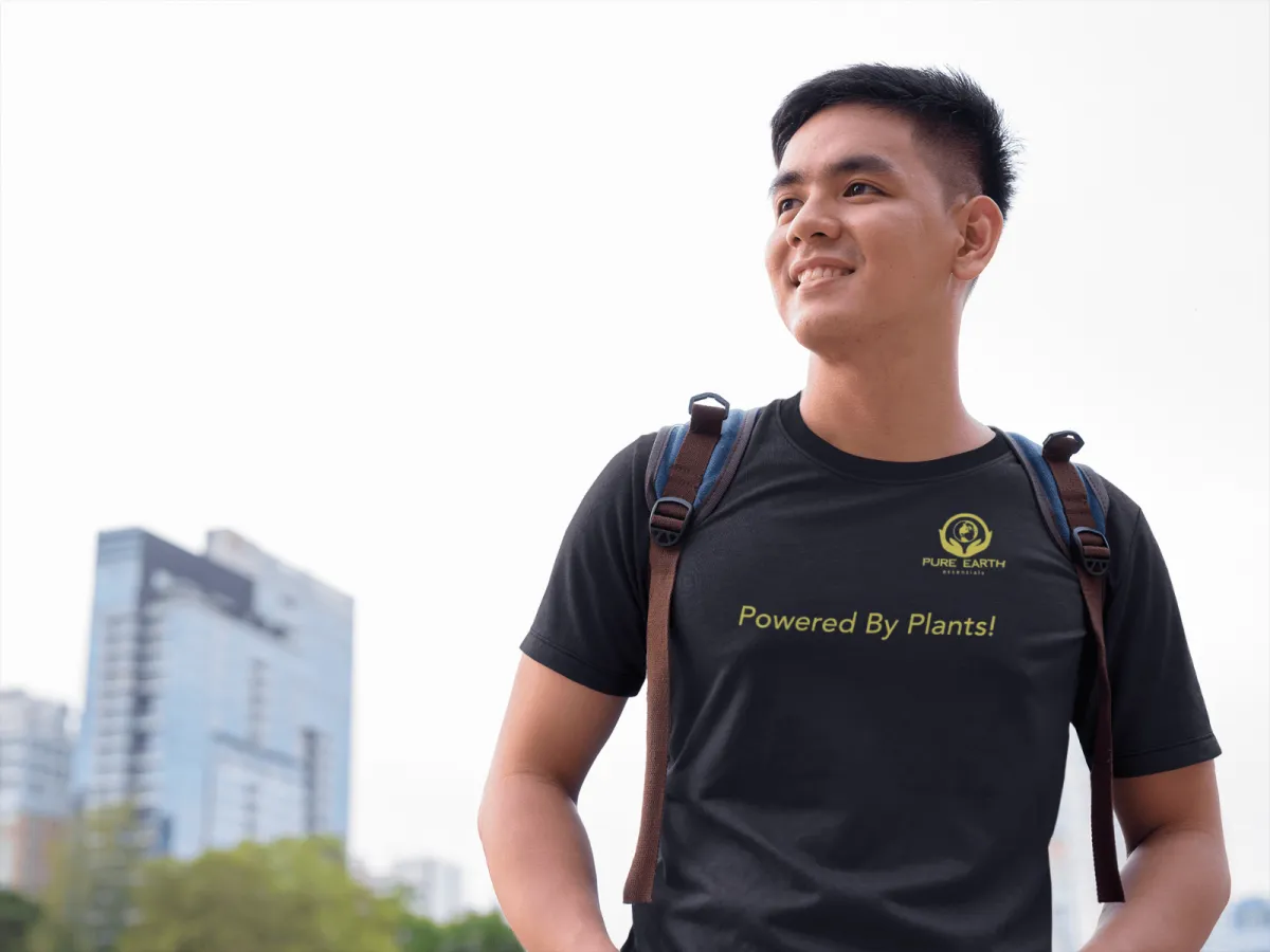 100% Pure Organic Cotton T-Shirt - Powered by Plants