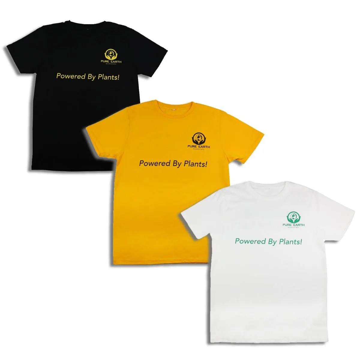 100% Pure Organic Cotton T-Shirt - Powered by Plants