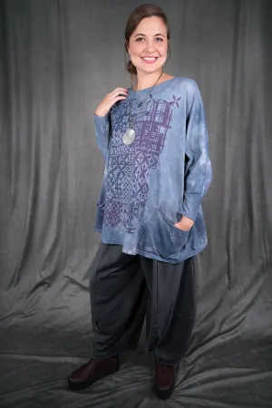 2319HD Writers Pocket Sweatshirt Dream Garden