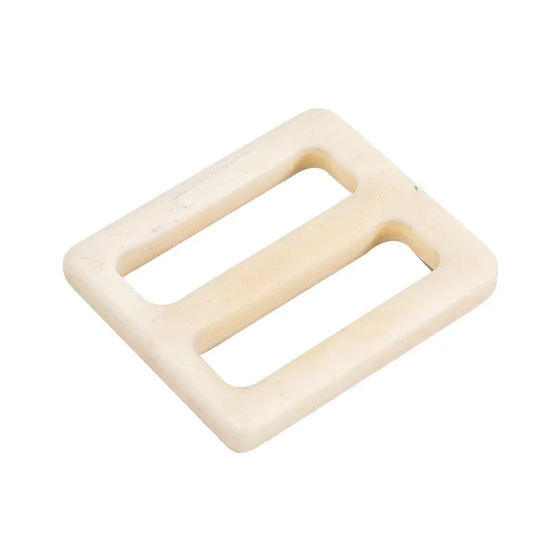 25/45mm White Bone Coat Belt Adjuster Buckle 2pcs