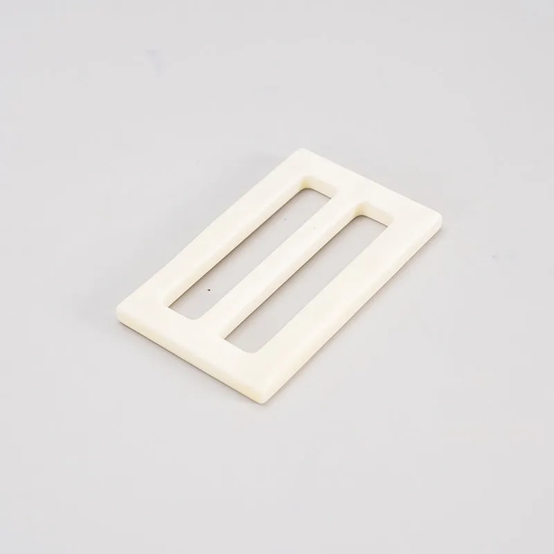 25/45mm White Bone Coat Belt Adjuster Buckle 2pcs