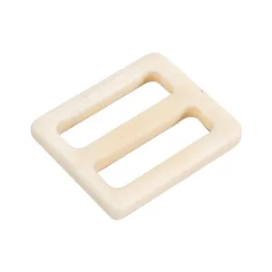 25/45mm White Bone Coat Belt Adjuster Buckle 2pcs