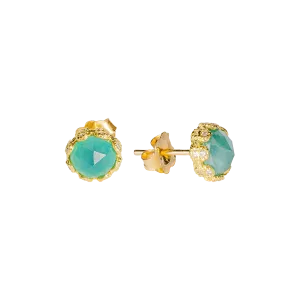 6 MM GRANDIDIERITE STUD EARRINGS