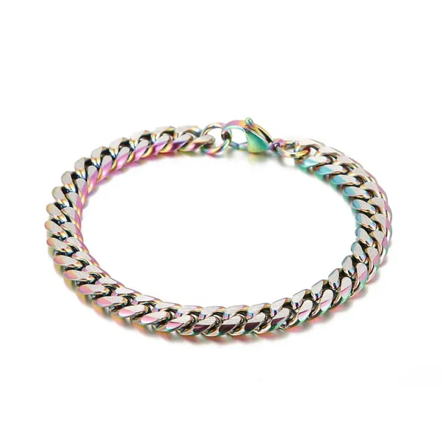 8mm Unisex Acid Trip Cuban Bracelet
