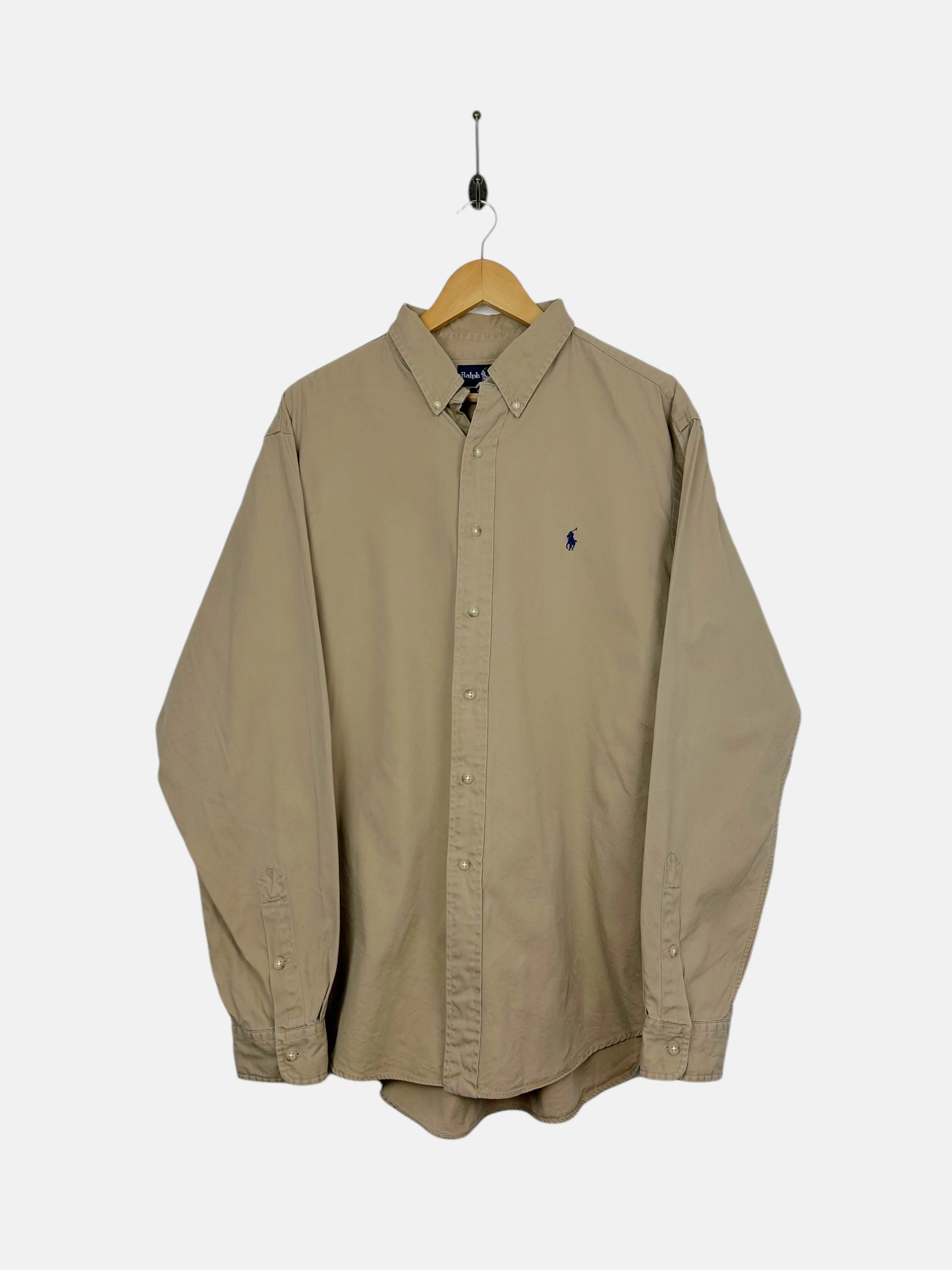 90's Ralph Lauren Embroidered Vintage Button-Up Shirt Size XL