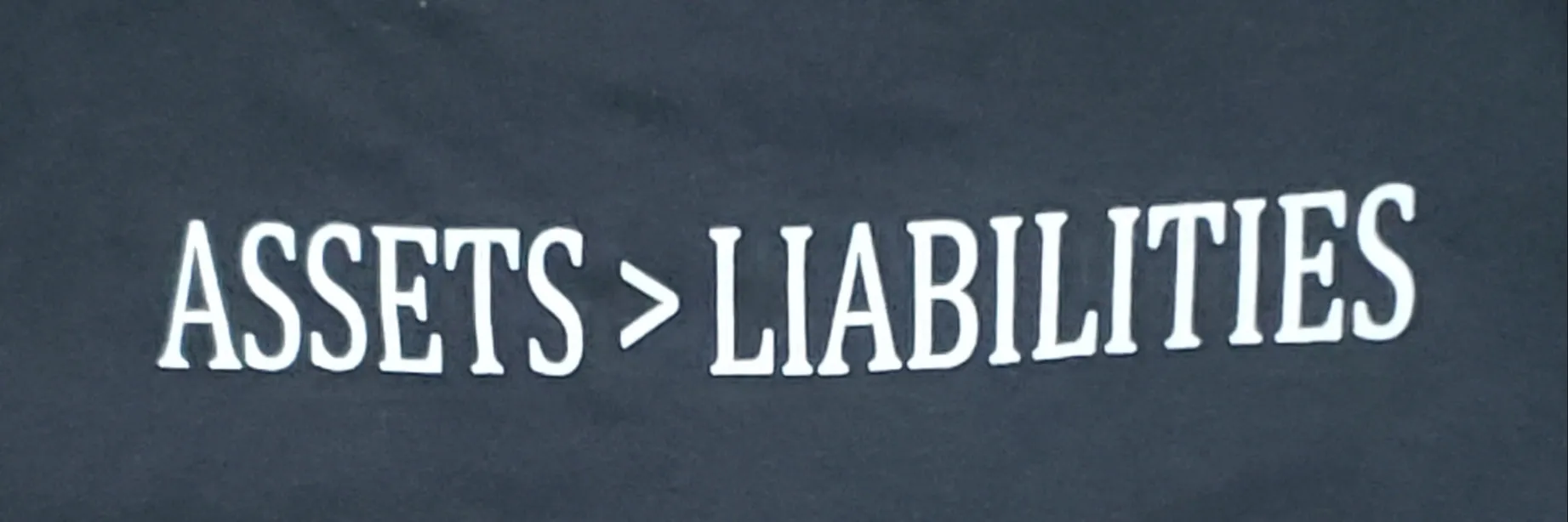 A&B (ASSET > LIABILITIES) T-SHIRT (GRAY)