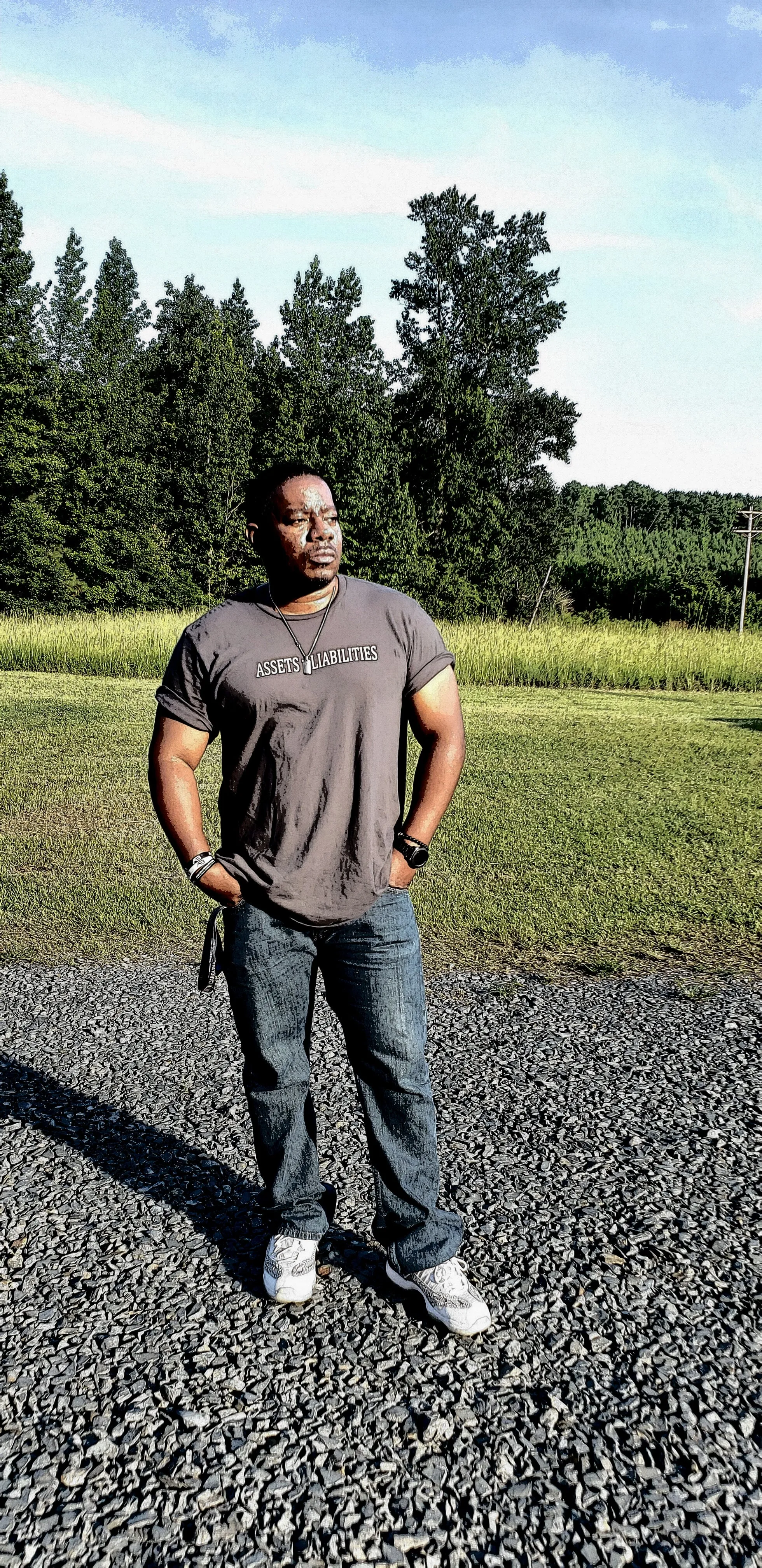 A&B (ASSET > LIABILITIES) T-SHIRT (GRAY)