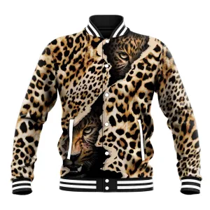 Afro Leopard Skin Pattern Baseball Jacket Version 02 LT9