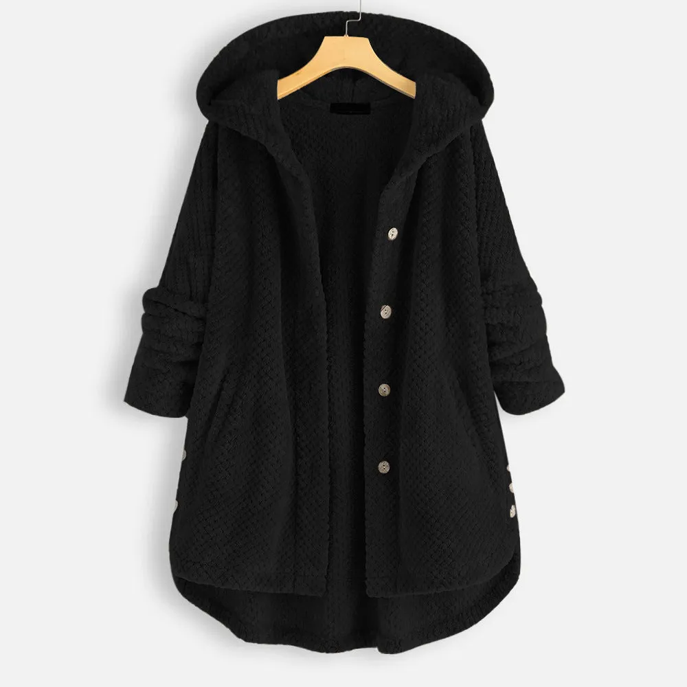 ALEXIS | Unisex Winter Reversible Fleece Jacket with Hood