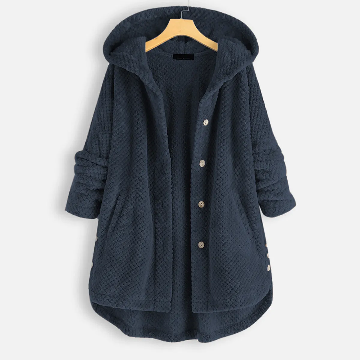 ALEXIS | Unisex Winter Reversible Fleece Jacket with Hood