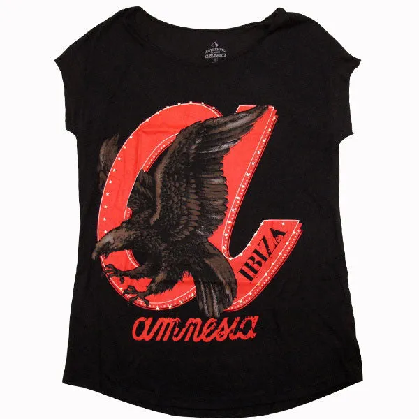 Amnesia Ibiza Olimpia Black Eagle Oversized T-shirt