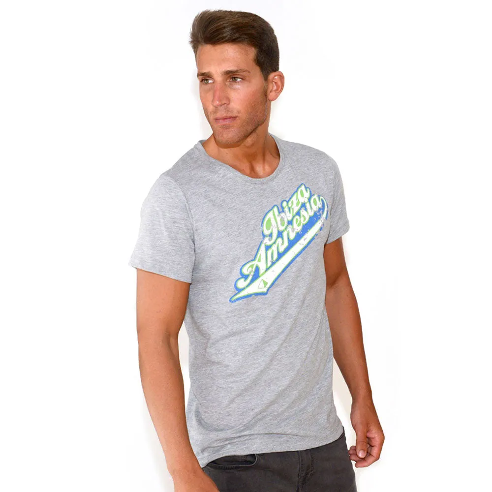 Amnesia Ibiza Vintage Logo Men's Grey T-shirt