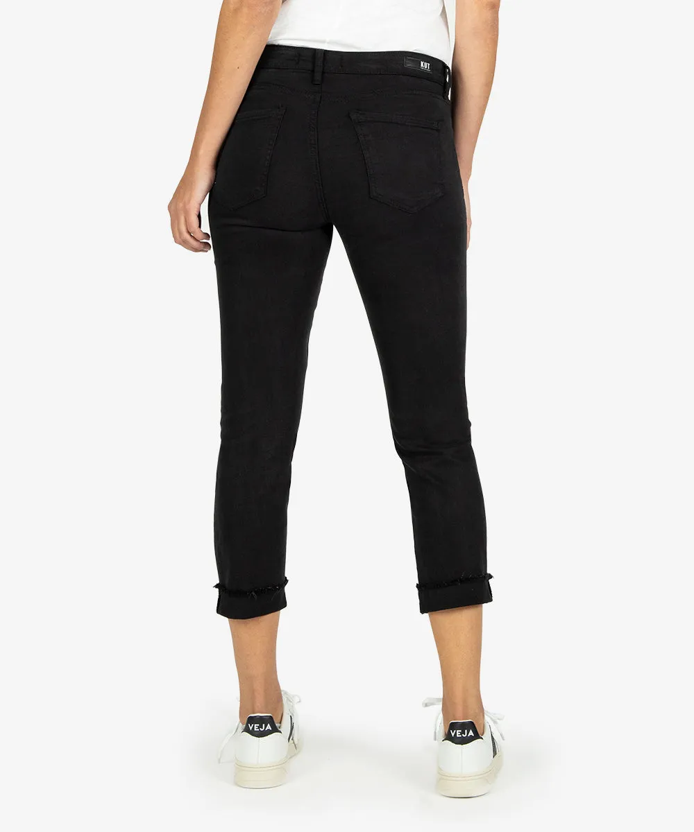Amy Mid Rise Crop Straight Leg Pant