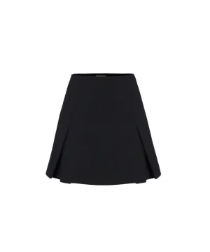 Anell Golf Clash Tuck Skirt - Black