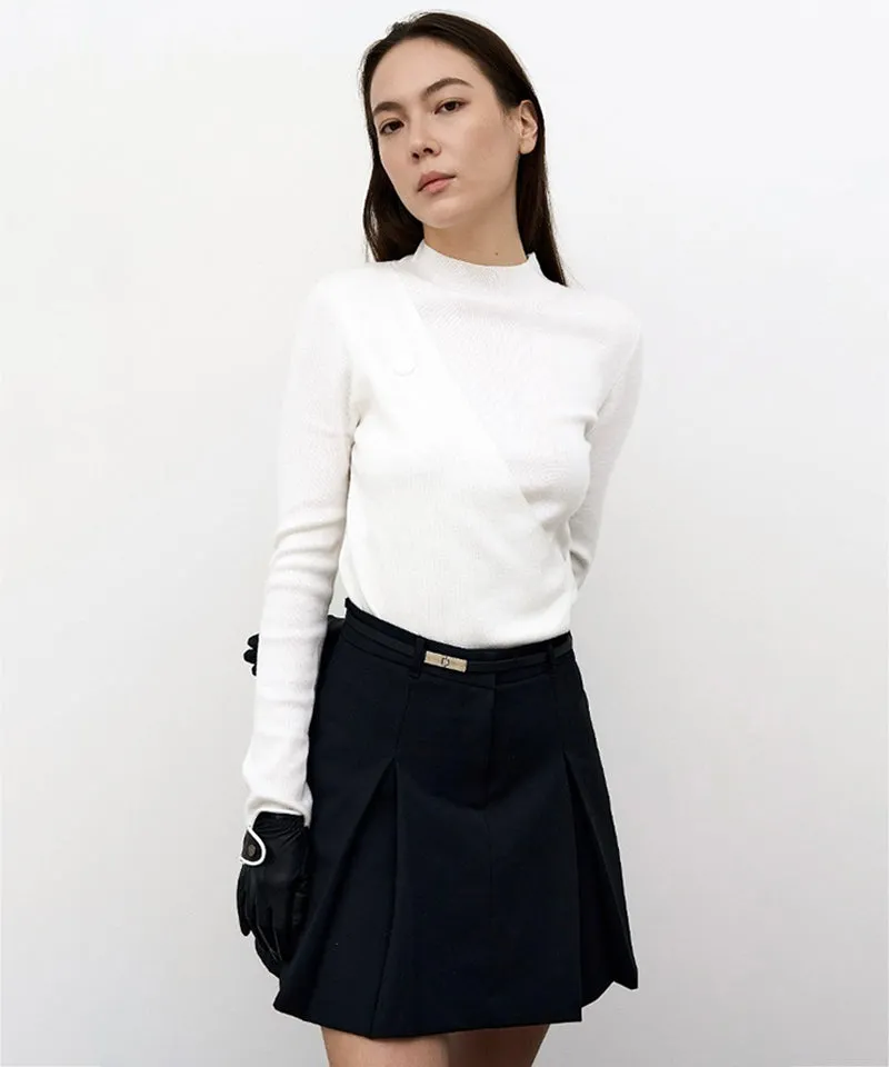 Anell Golf Clea Tuck Skirt - Black