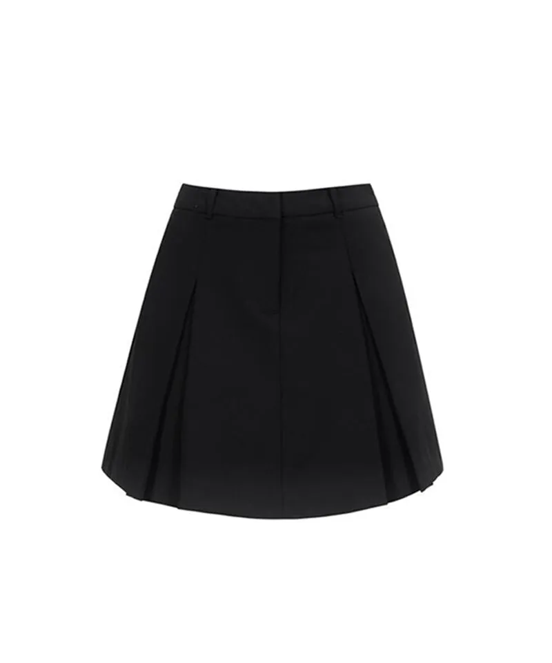 Anell Golf Clea Tuck Skirt - Black
