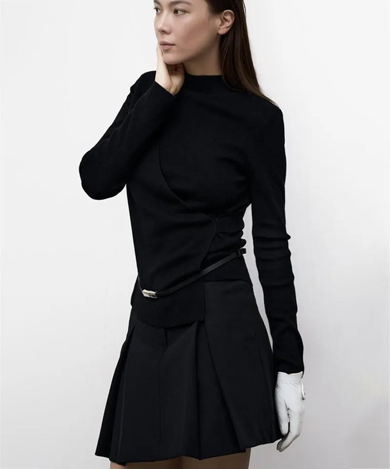 Anell Golf Clea Tuck Skirt - Black