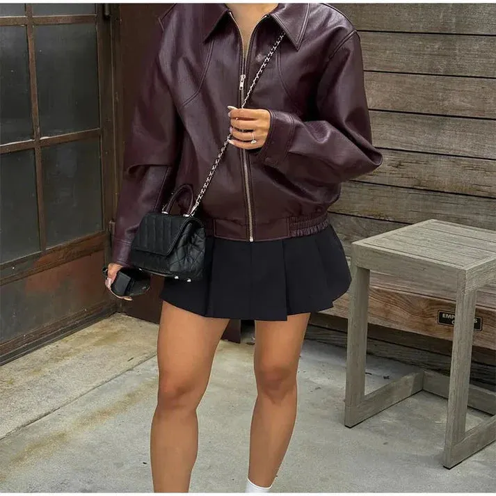 Anna - classic burgundy jacket