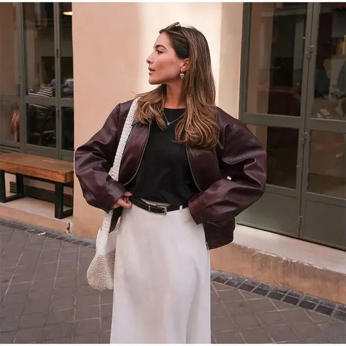 Anna - classic burgundy jacket
