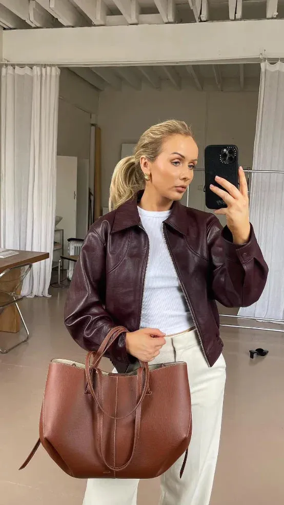 Anna - classic burgundy jacket
