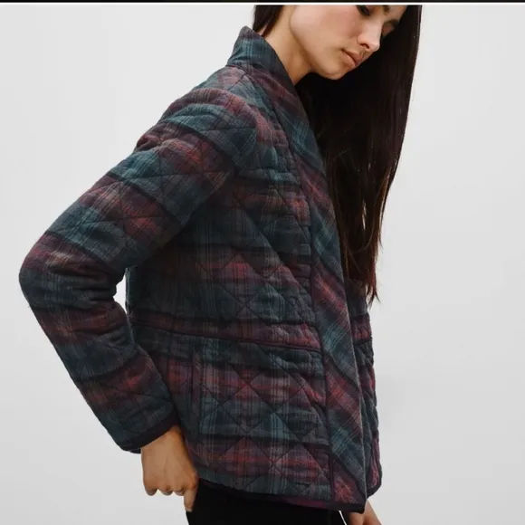 ARTIZIA Wilfred Free Phillipa Tartan Plaid Quilted Jacket