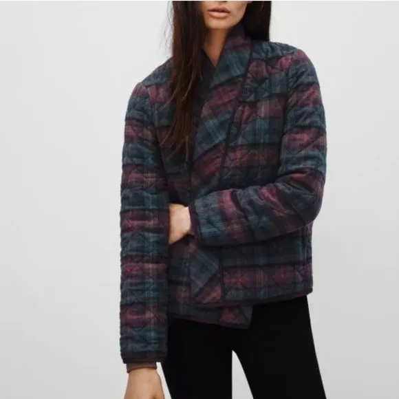 ARTIZIA Wilfred Free Phillipa Tartan Plaid Quilted Jacket
