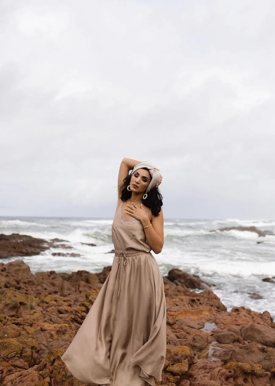 Aster Silk Maxi Skirt