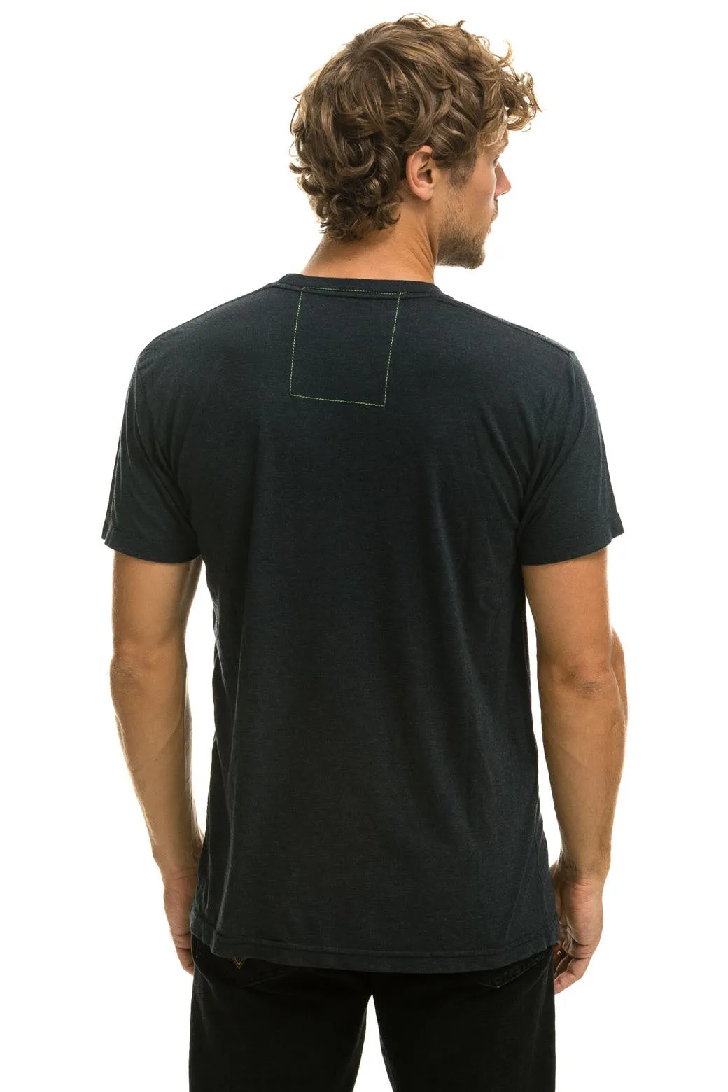 AVIATOR NATION HAMPTONS UNISEX CREW TEE - CHARCOAL