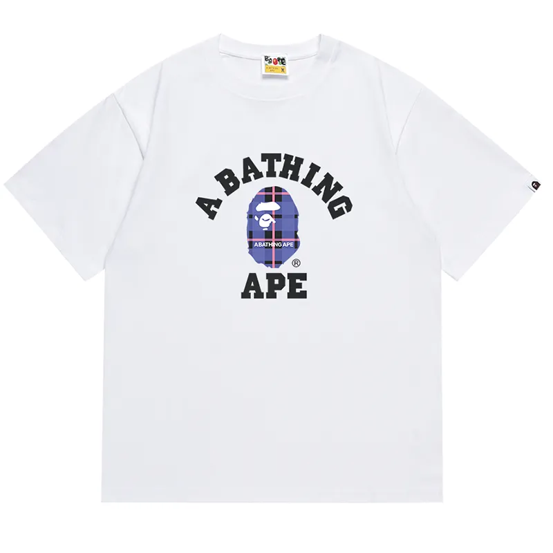 BAPE Logo Check College Tee