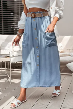Beau Blue Maxi Skirt