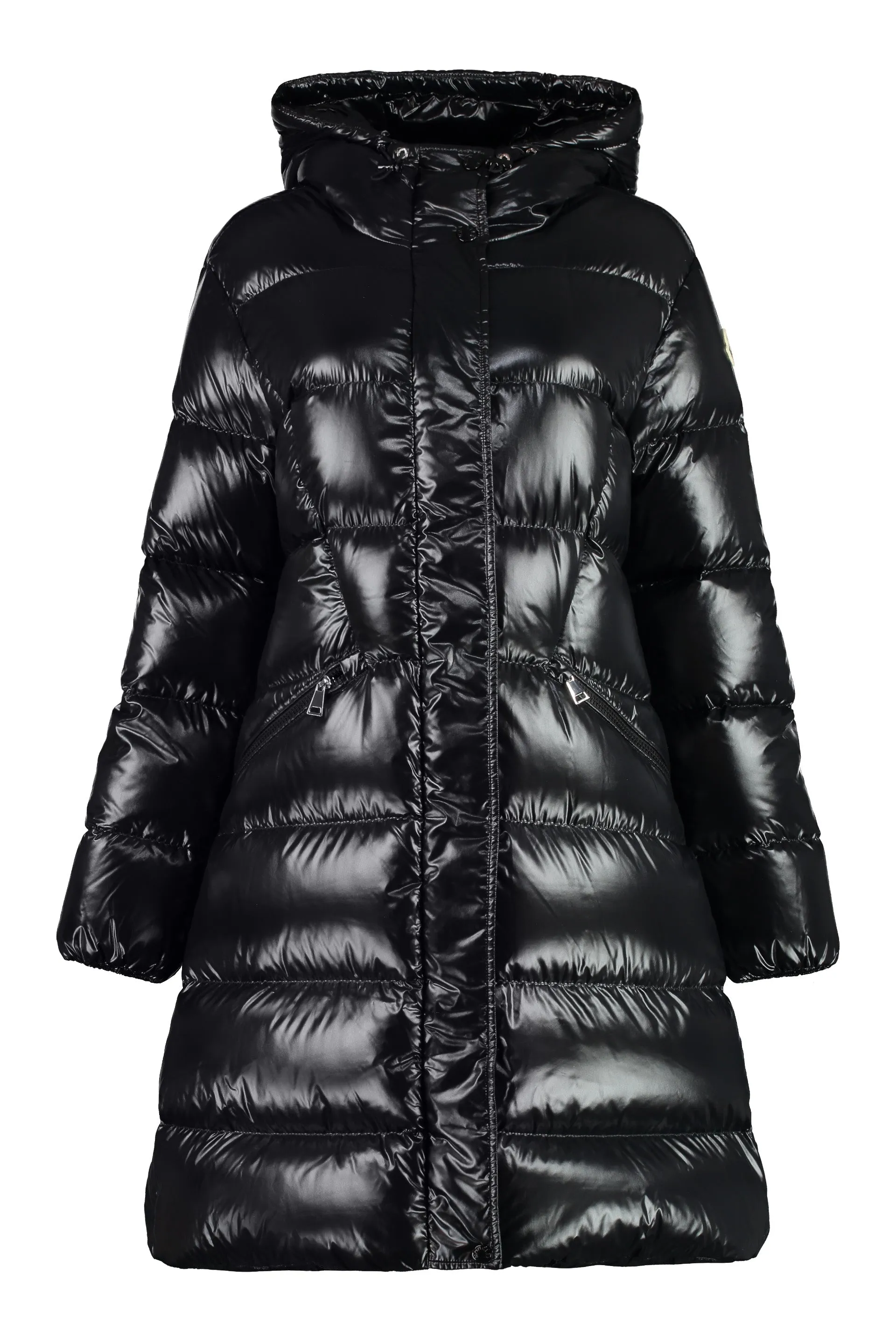 Bellevue long hooded down jacket