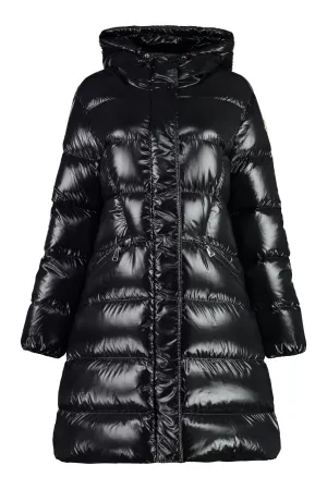 Bellevue long hooded down jacket