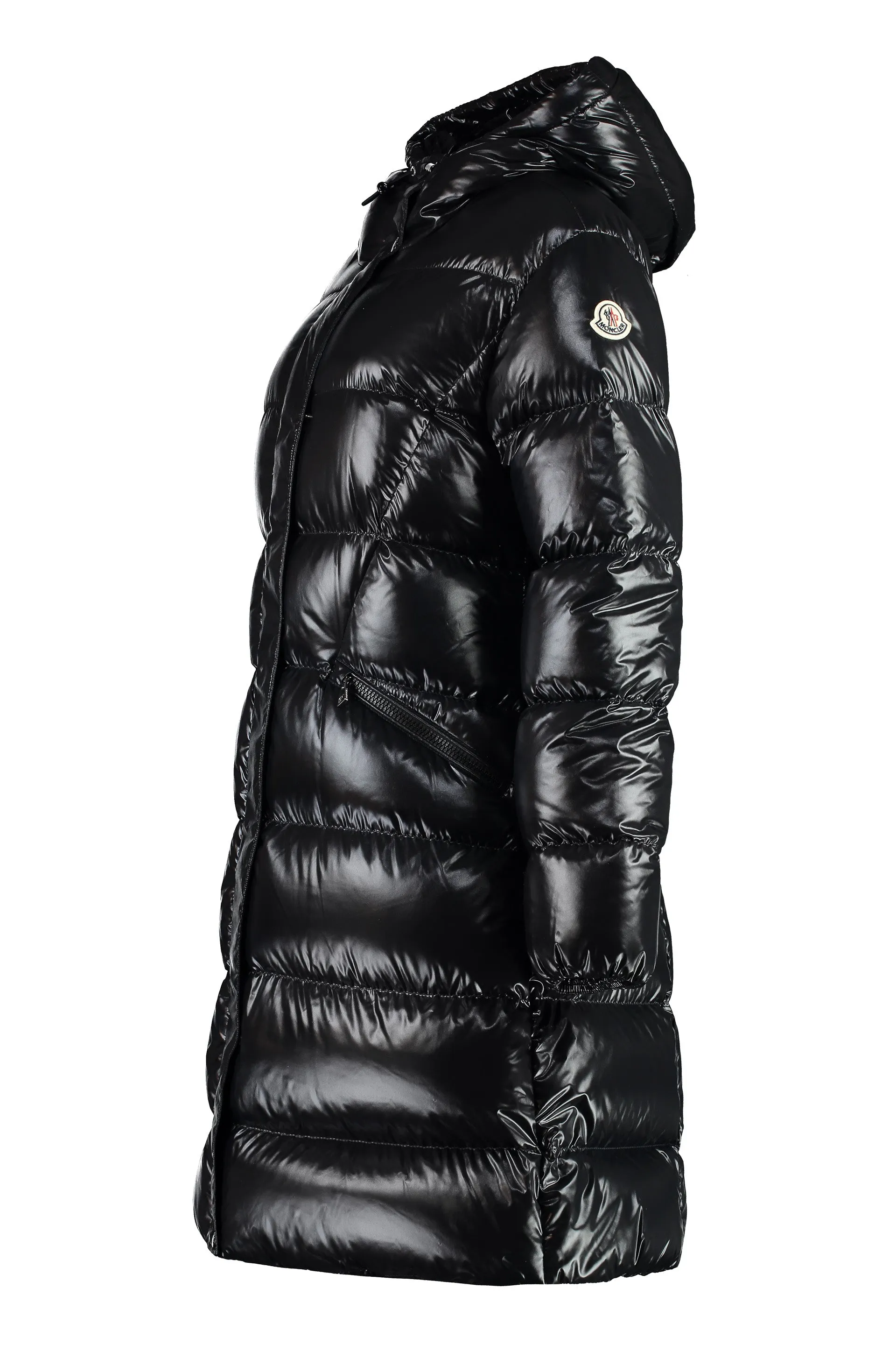 Bellevue long hooded down jacket