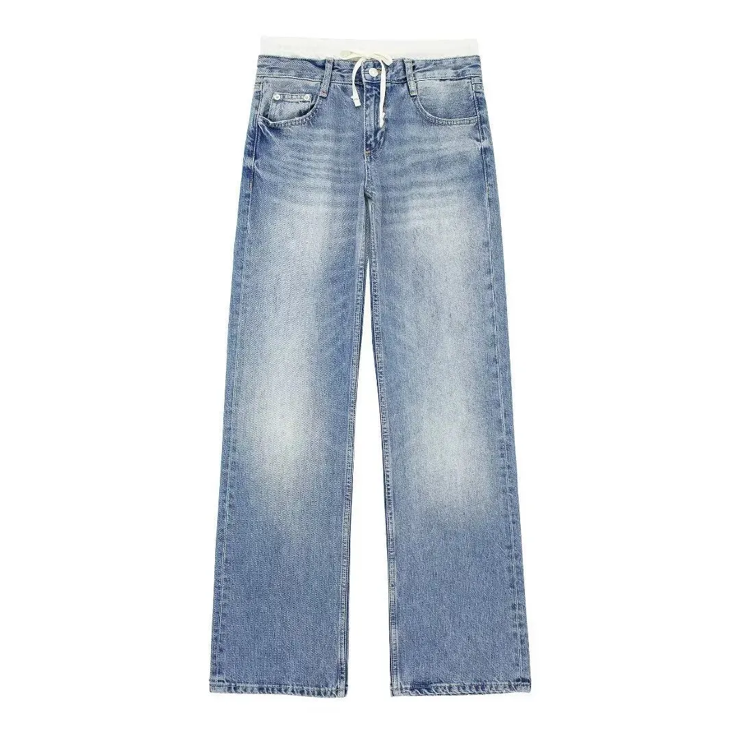 Bellisima - Women's mid-rise jeans with wide seams