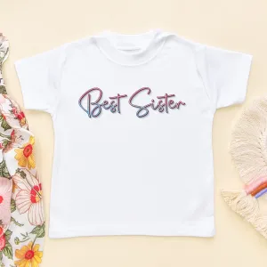 Best Sister 90's Style Toddler & Kids T Shirt
