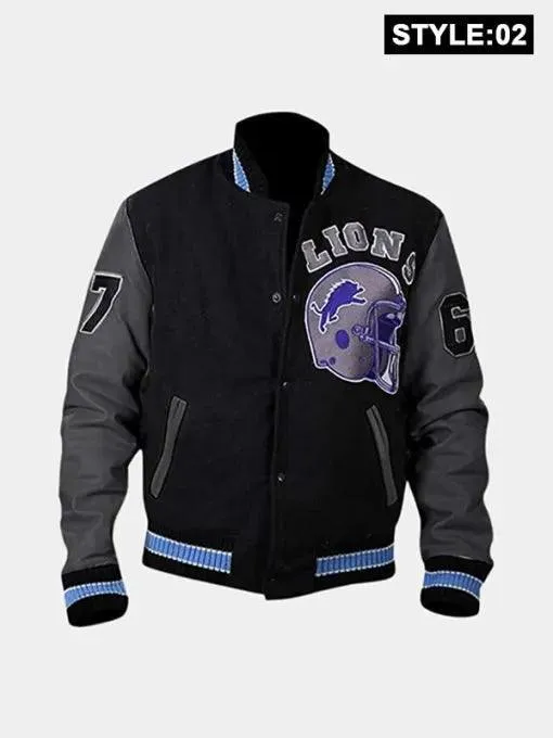 Beverly Hills Cop Detroit Lions Varsity Jacket