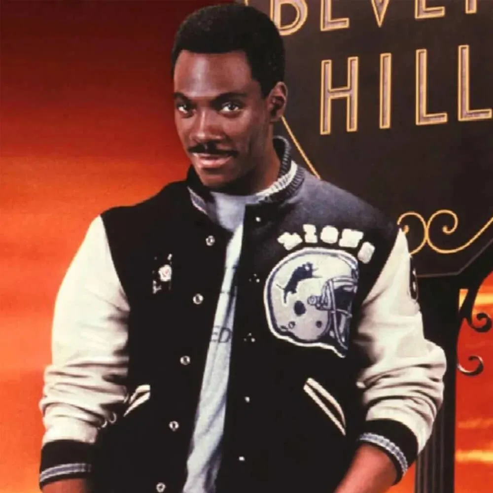 Beverly Hills Cop Detroit Lions Varsity Jacket