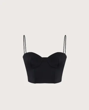 Bevza Seashell Top in Black