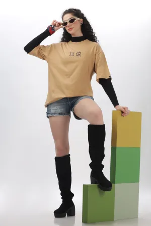 Beyond Taupe Oversized T-shirt