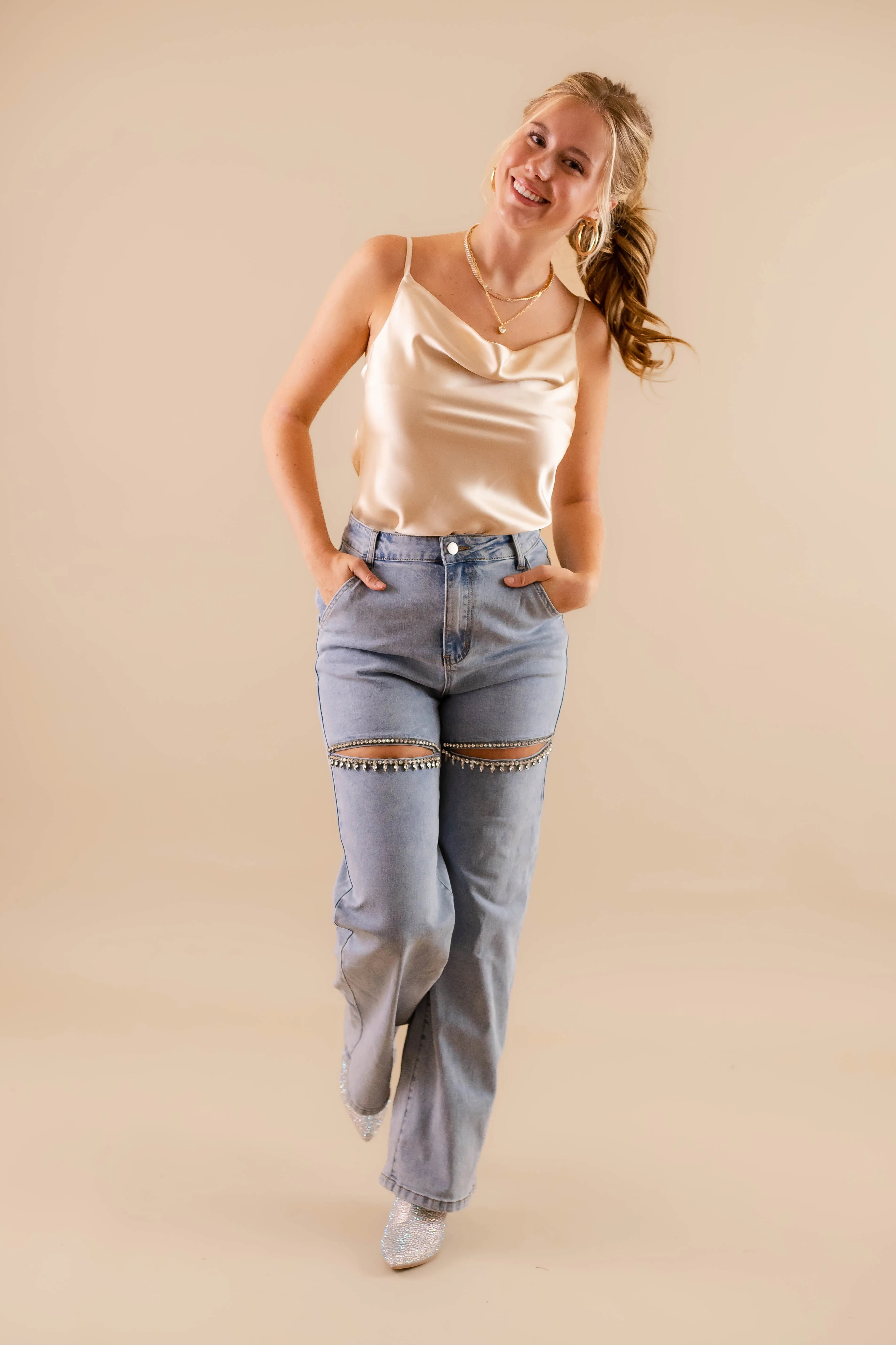 Big Personality Rhinestone Denim