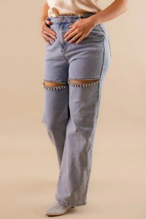 Big Personality Rhinestone Denim