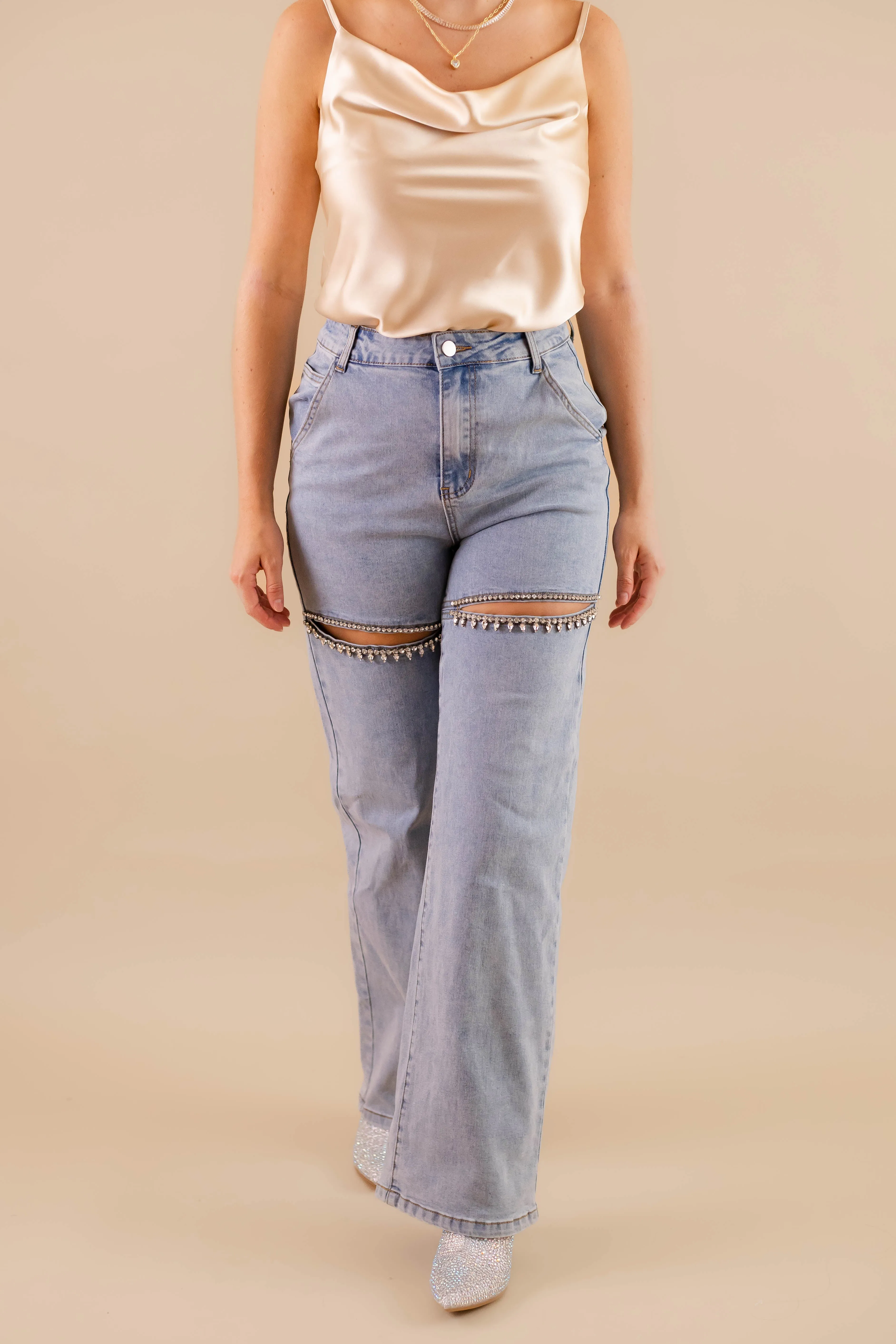 Big Personality Rhinestone Denim