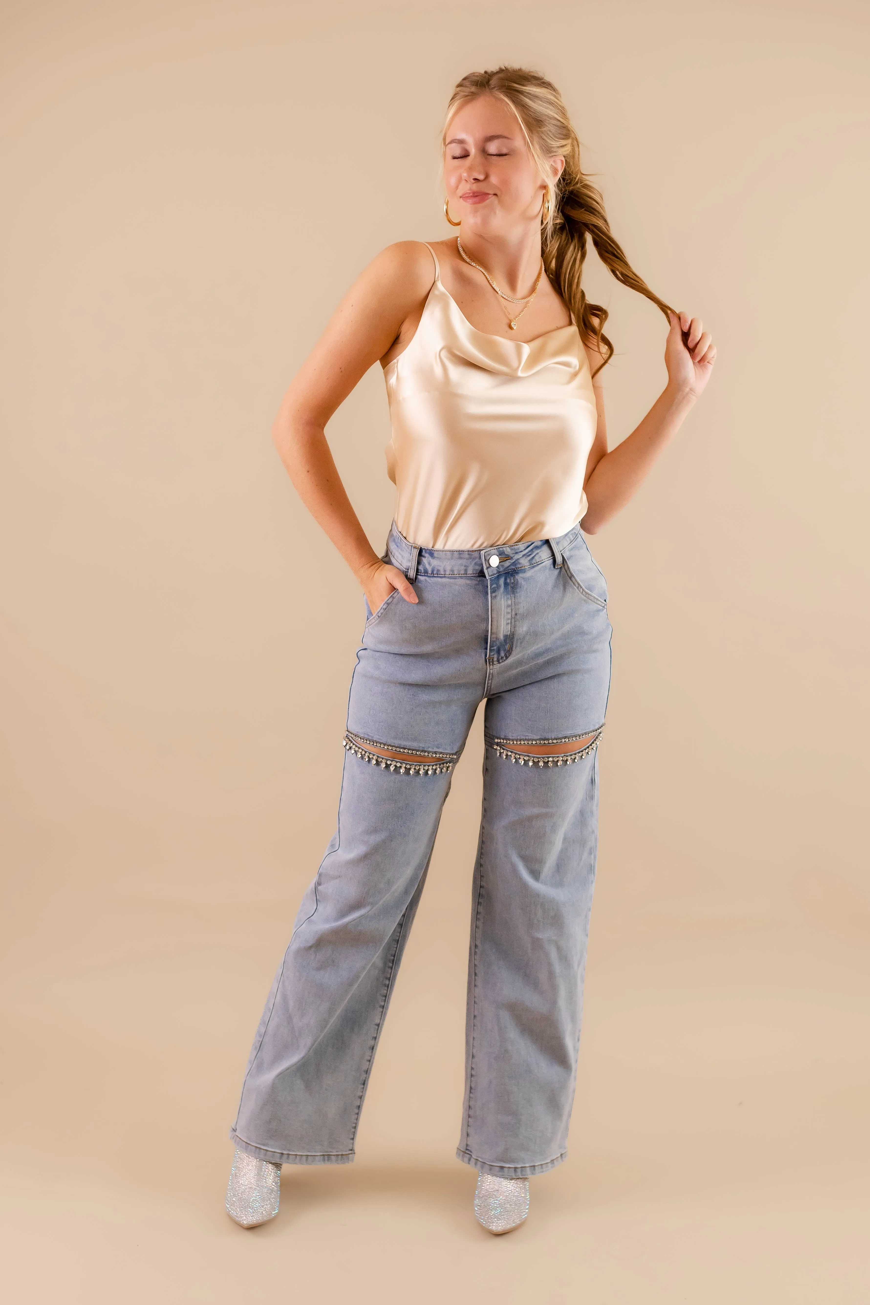 Big Personality Rhinestone Denim